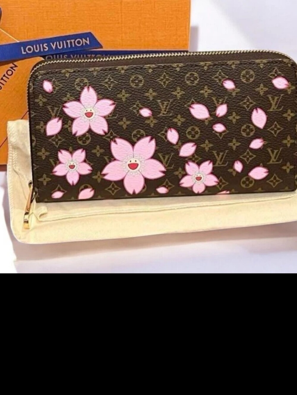 Unlisted Brown Floral Zip-Around Wallet with Pink Accents - Picture 2 of 7
